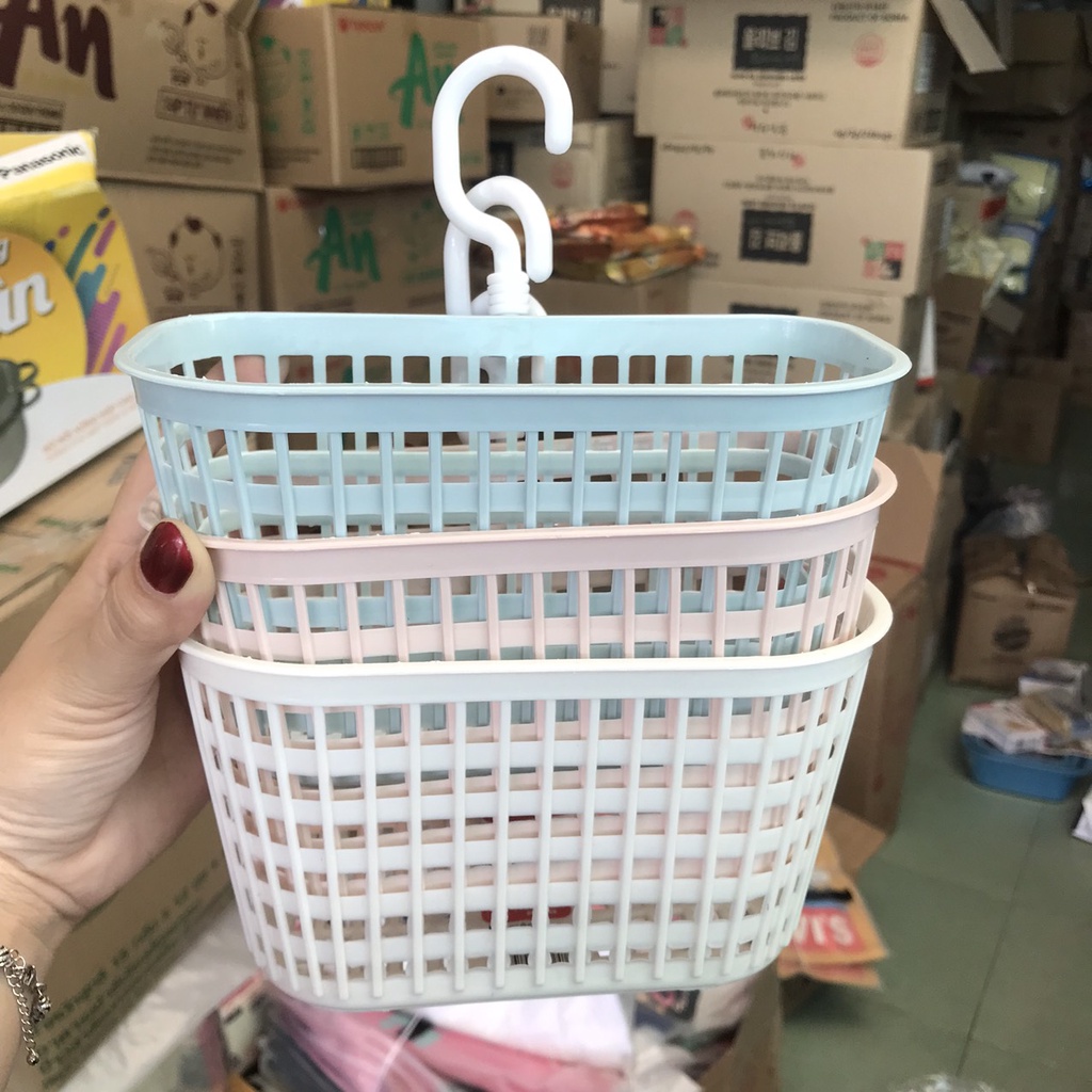 Rổ treo bồn rửa chén, nhà tắm có móc treo Việt-Nhật - Giỏ treo đồ đa ...