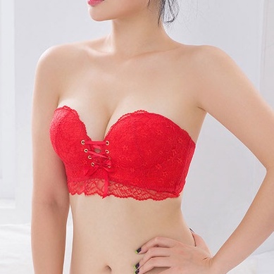 Bộ Áo ngực không dây không gọng nâng ngực chống tuột có đây rút siêu quyến rũ hot trend 2021 Mahola CP18 spe