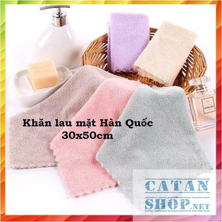 Khăn mặt lông cừu hàn quốc 30x50cm loại xịn siêu mềm mịn , siêu thấm nước loại 1 GD389-KhanHQ-KMat