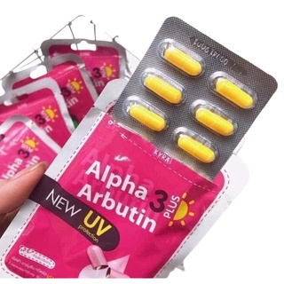 01 Vỉ Kích Trắng 10 Viên ALPHA ARBUTIN New UV Plus Thái Lan Chính Hãng