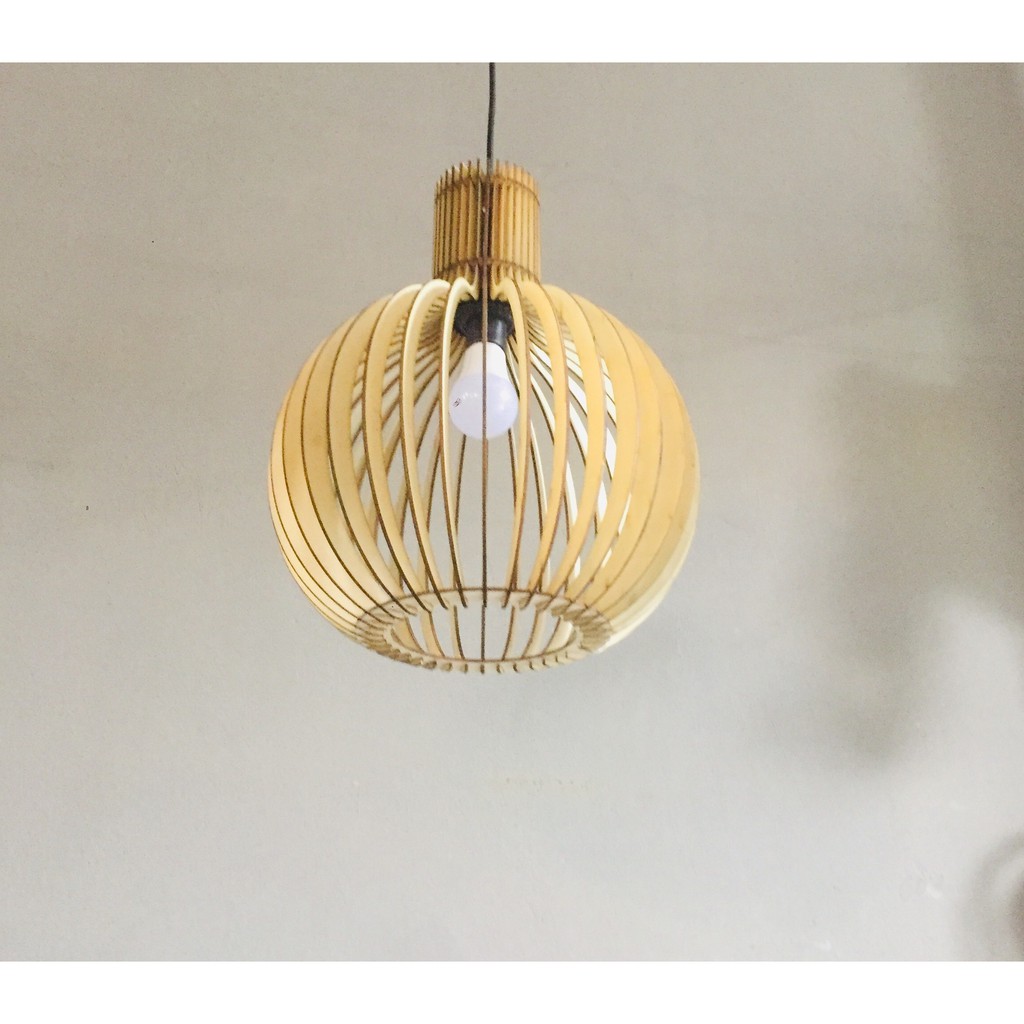 Đèn Gỗ thả trần DIY 134 siêu đẹp
