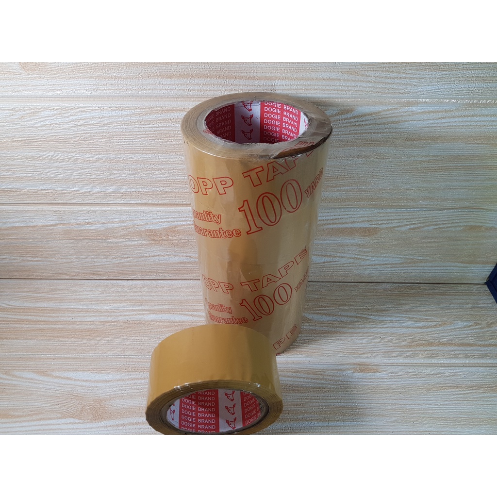 băng keo vàng / keo dán thùng màu vàng 47mm* 100 vòng