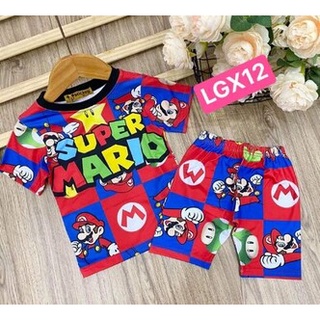 [7-9kg] Sét lửng bé gái chất thun lạnh loại 1 in 3D size nhí