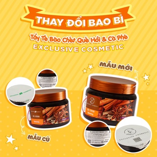 Tẩy Tế Bào Chết Toàn Thân Chiết Xuất Quế Hồi & Cafe Exclusive Cosmetic (380g, 500g)