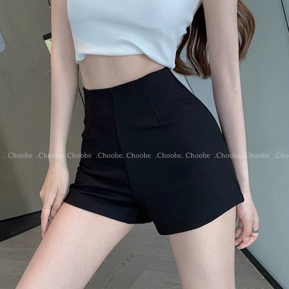 Ảnh Quần short nữ Choobe cạp cao shorts dance cao cấp co giãn tốt khóa sau tôn dáng phong cách QS09 3