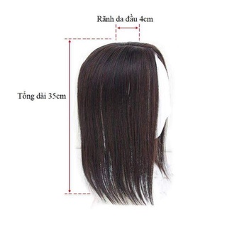 Tóc Giả Kẹp Che Hói, Che Tóc Bạc Ko Mái Loại Thẳng Hamin
