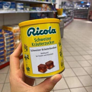 KẸO NGẬM HO ĐỨC - Kẹo Giảm Ho Thảo Dược Ricola Đức 250Gr - hangxachtaybaoanshop