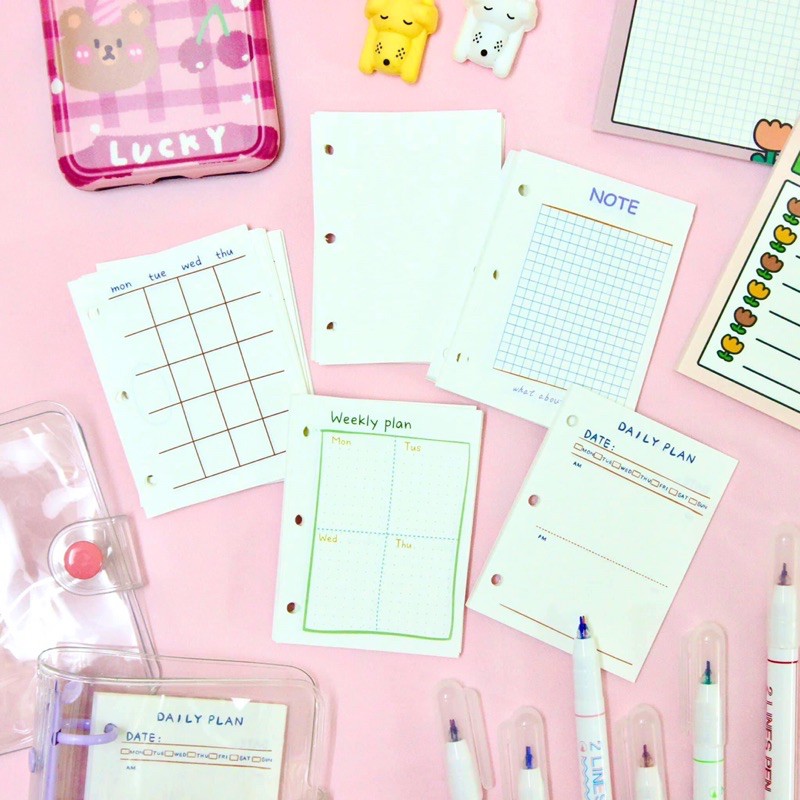 Lõi PVC mini binder size 5x7cm - (Giao ngẫu nhiên size ngang hoặc dọc)