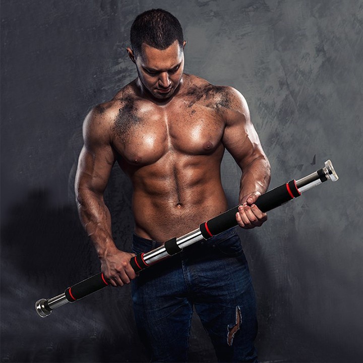 Ảnh AMALIFE Thanh Tập Xà Đơn Treo Tường Gắn Cửa Tùy Chỉnh Dài Từ 62-120cm Tập Gym Thể Thao Tăng Cường Cơ Bắp Tại Nhà 4