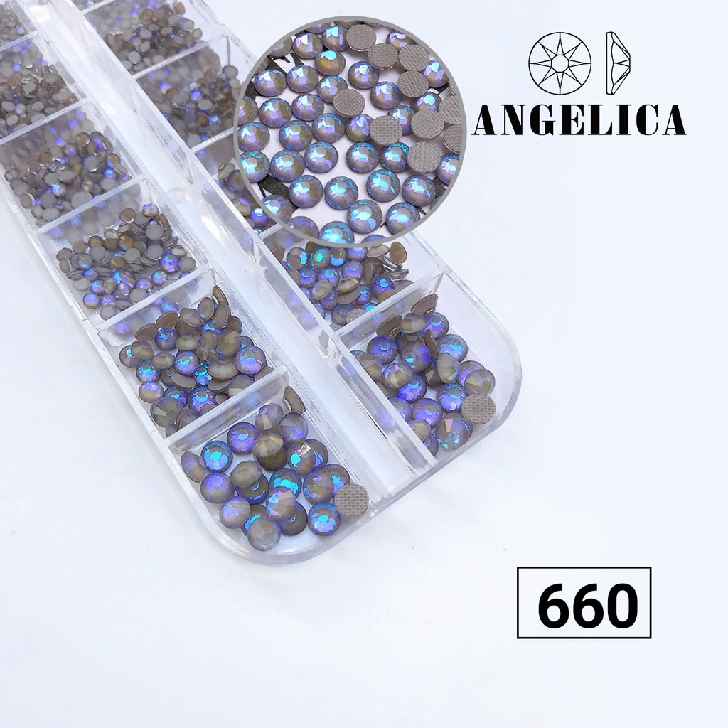 Đá Chân Lưới 12 Khía nail Light Argentum Fluorescence Móng ANGELICA 660