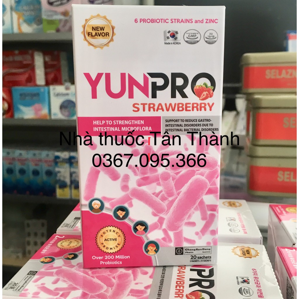 YUNPRO Men vi sinh chính hãng Hàn Quốc với 6 lợi khuẩn và kẽm hộp 20 ...