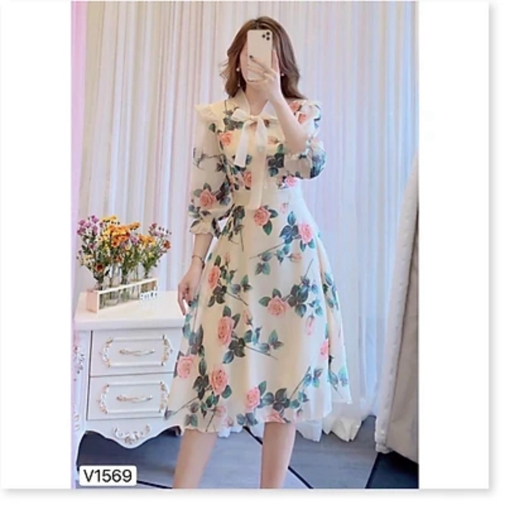 [HCM] ĐẦM XÒE HOA SANG TRỌNG THỜI TRANG TRẺ TRUNG SIÊU TINH TẾ , QUÝ PHÁI CHO CÁC CHỊ EM HIYU STORE