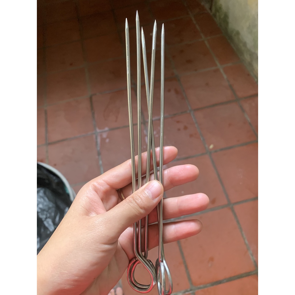 10 Xiên nướng thịt bằng inox | Shopee Việt Nam