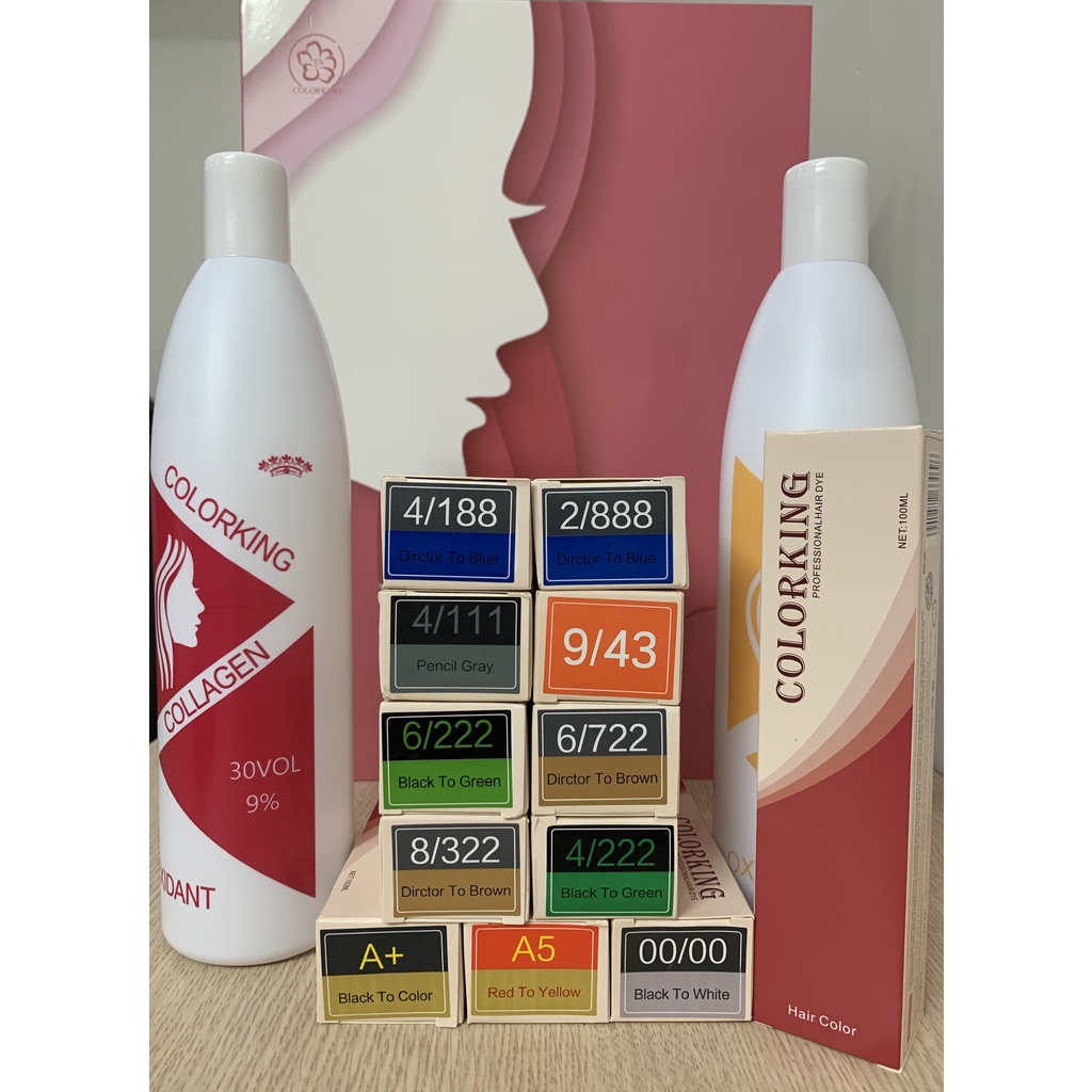 Thuốc Nhuộm Tóc Màu Rêu Khói Trầm (Không Cần Tẩy) colorking caitu