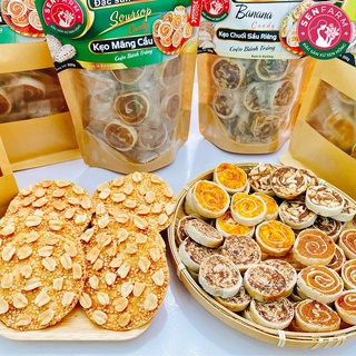 COMBO 4 bịch kẹo trái cây cuộn Senfarm các vị 250g/bịch