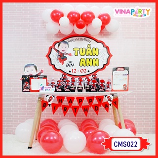 TẶNG 10 BÓNG THẢ SÀN - Set Trang Trí Sinh Nhật Hoạt Hình Siêu Đáng Yêu Cho Bé (Không bao gồm bảng tên)