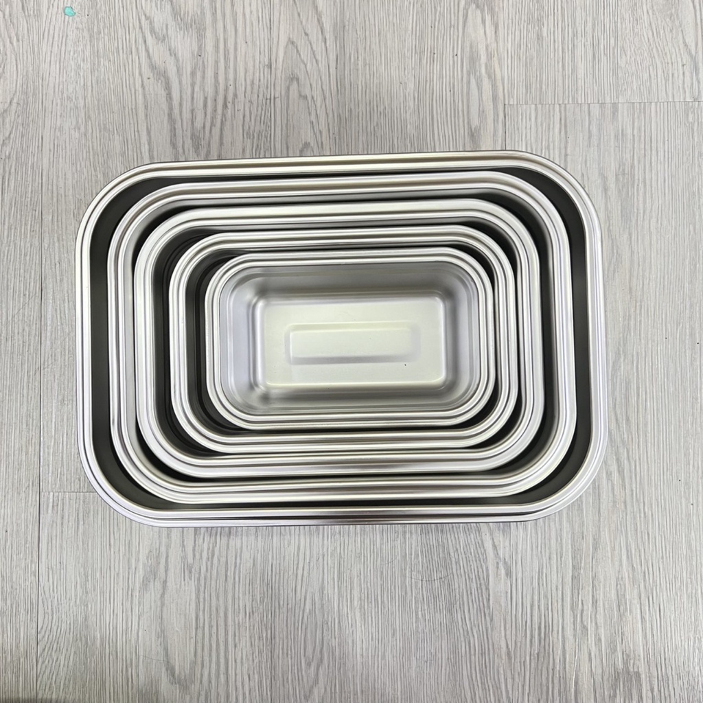 Hộp INOX ĐỰNG THỰC PHẨM NẮP NHỰA - đựng topping trà sữa thực phẩm đông lạnh đủ size