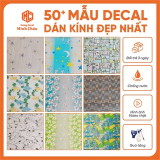 Giấy dán kính mờ chống nhìn trộm MINH CHÂU decal kính mờ văn phòng cát nhám dán cửa kính cửa sổ phòng ngủ đẹp giá rẻ