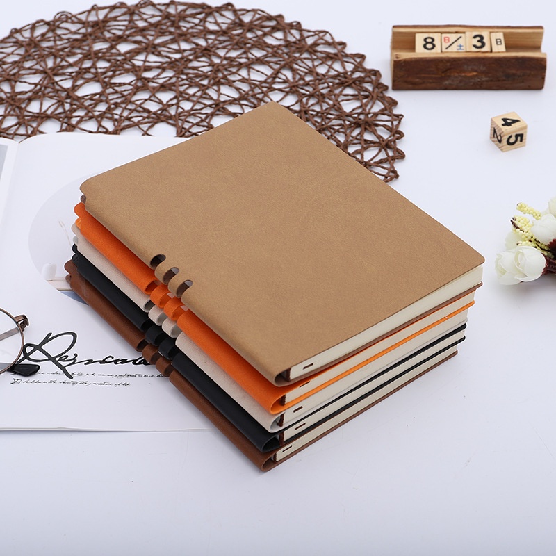 Sổ da vintage cao cấp A5 192 trang hở gáy phong cách mới basic nhã nhặn thanh lịch