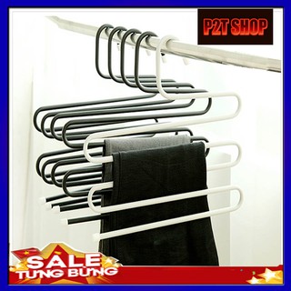 [Bộ Móc Đa Năng] Móc Treo Quần Áo 1 Tầng - Móc Treo Quần 5 Tầng - Móc Treo Áo 5 Tầng- Móc Cài Sau Cửa,  Móc Inox Treo Đồ