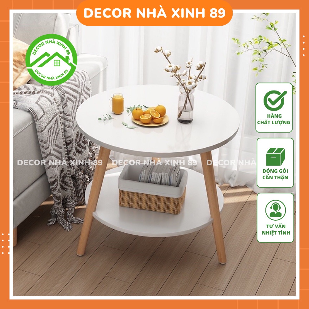 Bàn Trà Hiện Đại Sofa Phòng Khách 2 Tầng Chân Tròn - Decor Nhà ...