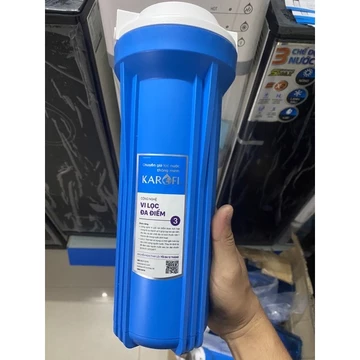 [100% CHÍNH HÃNG Karofi] Cốc lọc nước số 3 Karofi- Cốc lọc nước máy lọc nước R.O- Nguyên bộ cả nắp màu trắng như hình