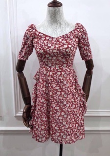 Hàng tk-đầm hoa xoè chất lụa hàn