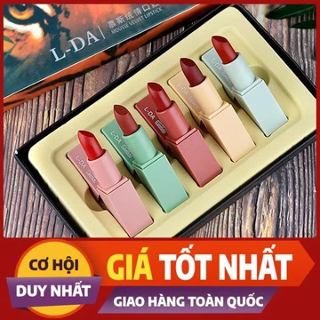 【Son môi】(Năm gói) Son mousse màu đỏ thuần không phai, dưỡng ẩm tốt cho bà bầu sinh viên có thể sử d ྇