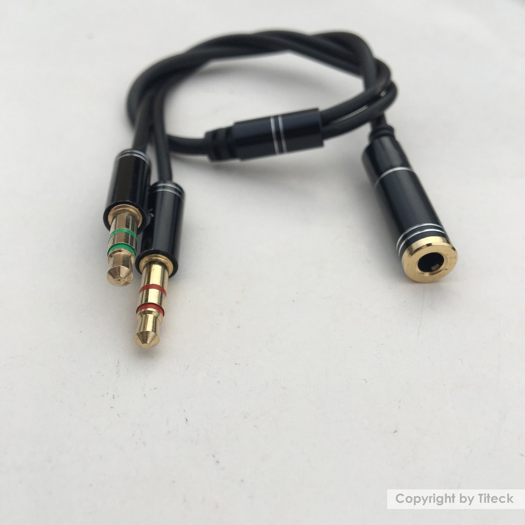 [Mã ELFLASH3 hoàn 10K xu đơn 20K] Dây Gộp Audio Và Micro thành Jack 3.5 - gộp audio và mic 3.5 ra tai nghe, 2kim ra 1 lỗ | BigBuy360 - bigbuy360.vn