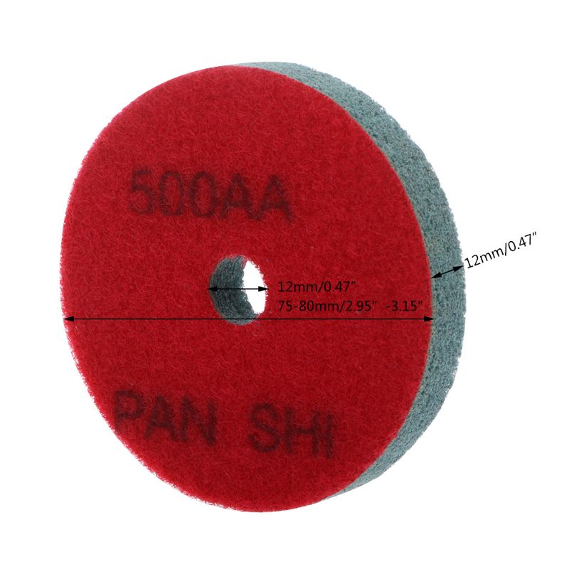 3" Diamond Marble Polishing Pad Sponge Granite Grinding Concrete Floor Abrasive