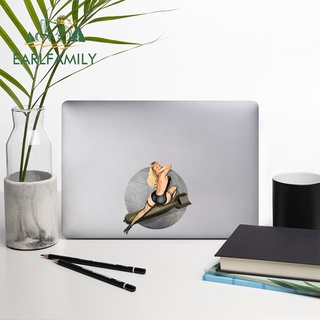 EARLFAMILY 13cm Cho Pin-up Bombs Away Thế Chiến Thứ Hai Dán Xe Ô Tô Sáng Tạo Người Cắm Trại Chống Trầy Xước Đề Can Cho Xe Chiến Tranh