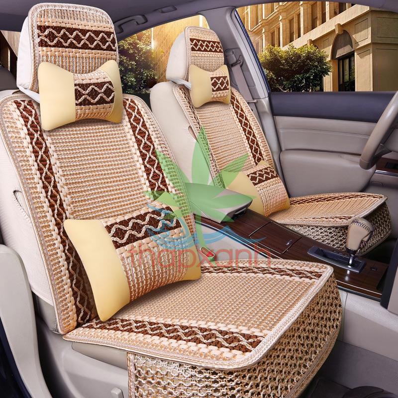 Áo Ghế Ô Tô, Áo Ghế Xe Hơi, Bọc Da Ghế Xe A12 (5 Ghế + 4 Gối) _ Vàng Sáng |  Shopee Việt Nam