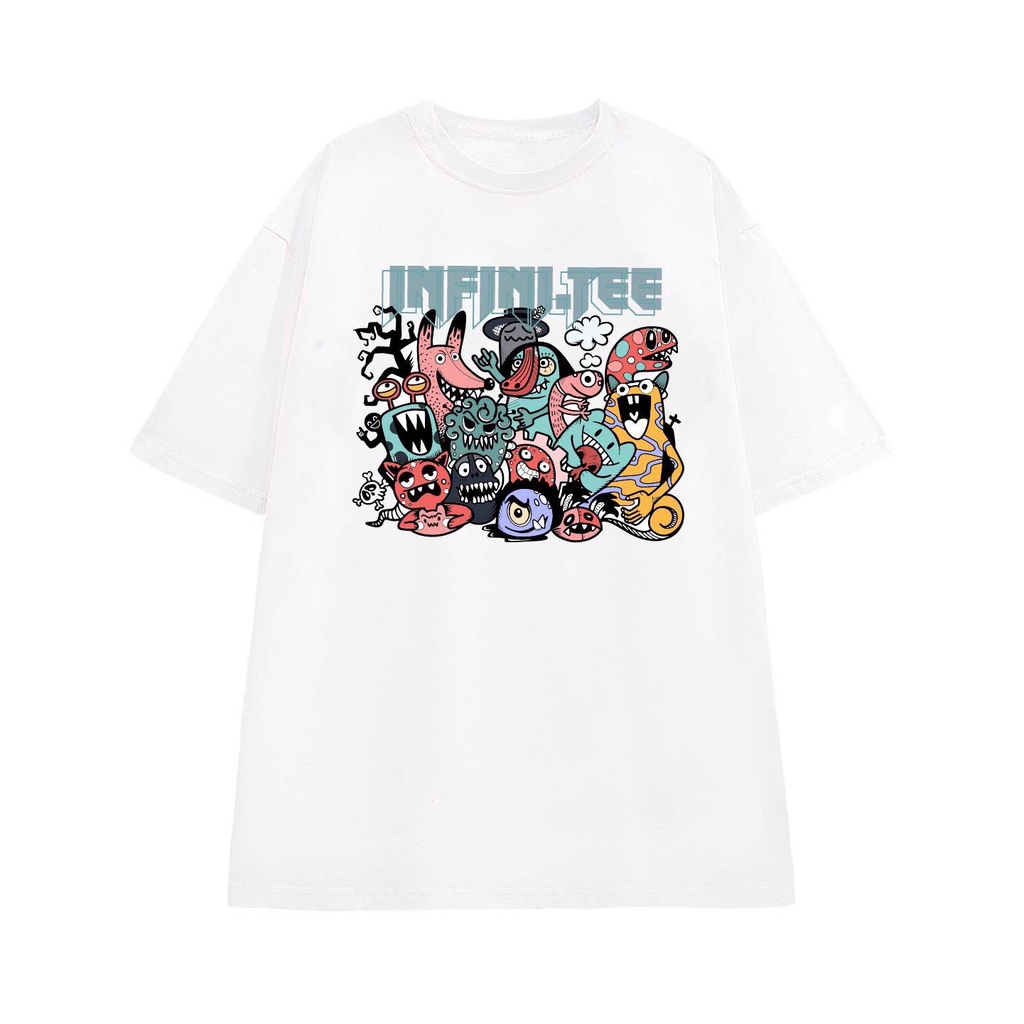 Áo thun INFINITEE Fni0368, Thun 100% Cotton - form rộng Unisex.