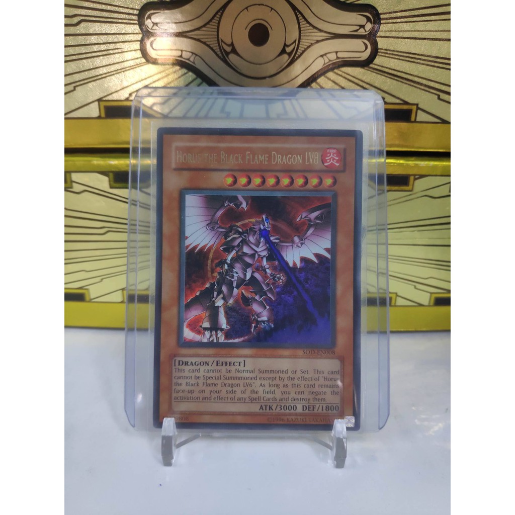 Horus the Black Flame Dragon LV8 - SOD-EN008 - Ultimate Rare - 1st