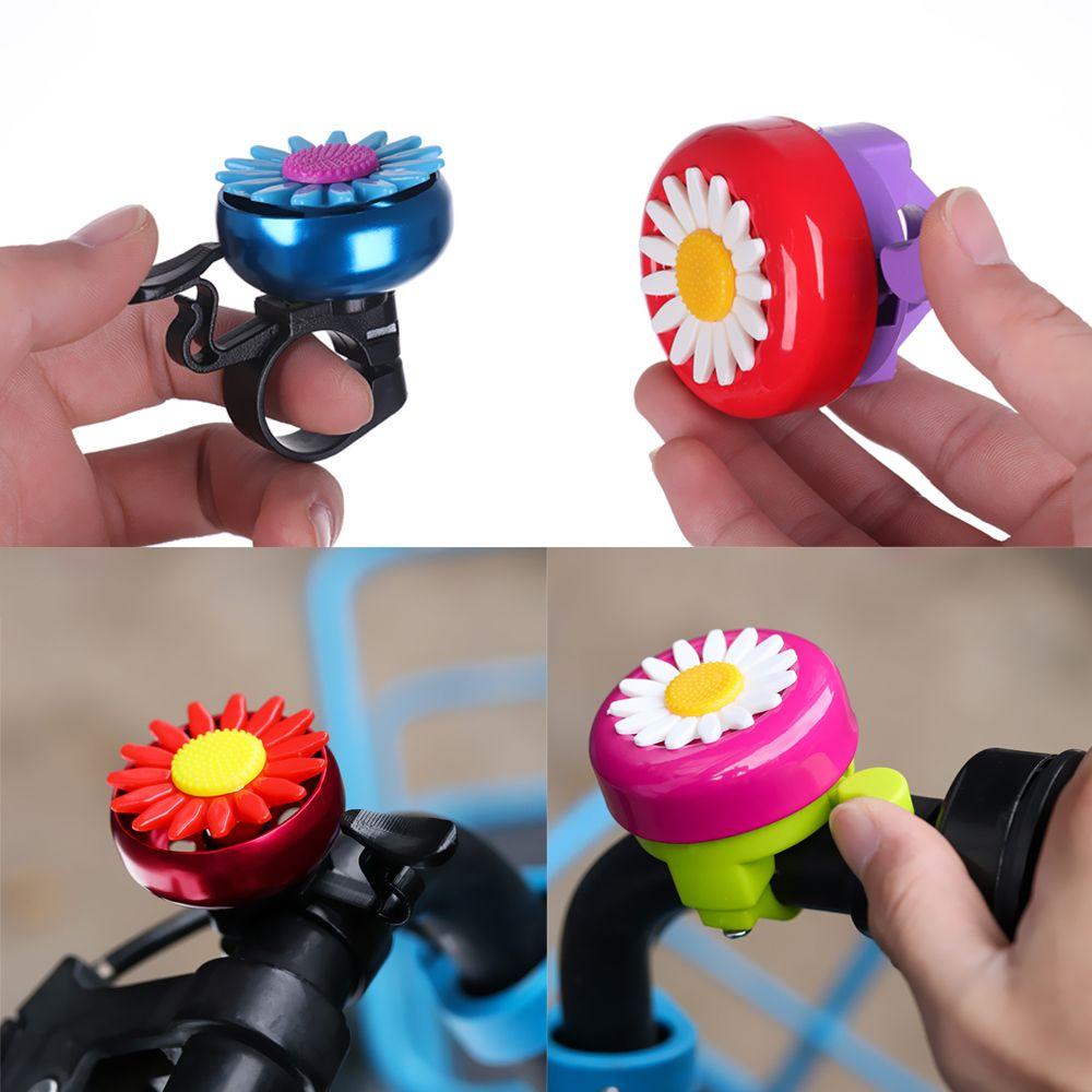 AMLU 1 Chuông Xe Đạp An Toàn Trẻ Em Vui Hợp Kim Nhựa Nhẫn Hoa Cúc Sừng Báo Động Âm Thanh