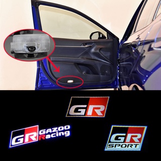 Set 2 Đèn Cảnh Báo Gắn Cửa Xe Hơi Toyota Vios Yaris Harrier Corolla Cross CHR Rush Avanza GR Sport