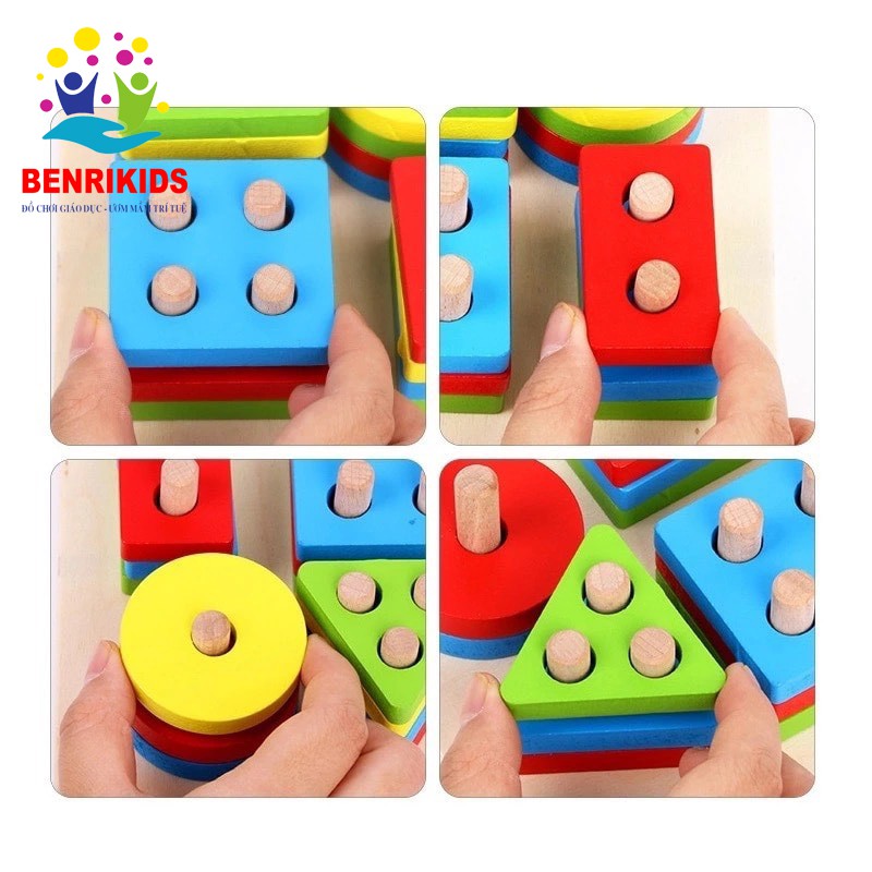 Ảnh Đồ Chơi Giáo Dục Montessori Bằng Gỗ Benrikids Combo Tổng Hợp Phát Triển Trí Tuệ Cho Trẻ Tuổi 2+ 3