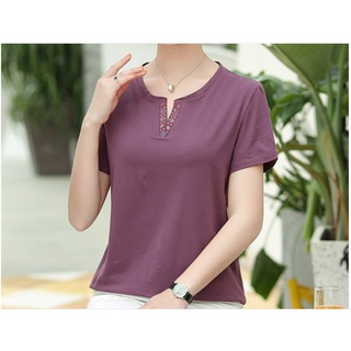 (THANH LÝ) Áo Thun Mềm Đẹp Giản Dị Cho Mẹ SM07