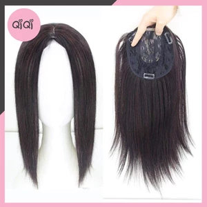Tóc Giả Kẹp Che Hói, Che Tóc Bạc Ko Mái Loại Thẳng QiQiShop