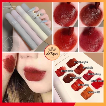 Son môi Zuk kem lì, Son nội địa Trung lâu trôi dưỡng ẩm, thon gọn màu nâu đỏ trang điểm cực xinh