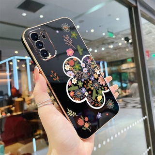 Ốp Điện Thoại TPU Silicone Mạ Điện Hình Hoa Mùa Hè Cho oppo reno 6 4G reno 6 5G reno 7 reno 7 se reno 8