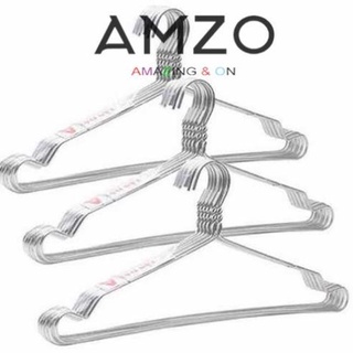 AMZO_BỊCH 10 MÓC NHÔM CỔ TRÒN TREO QUẦN ÁO NGƯỜI LỚN SIÊU TIỆN ÍCH DÀI 42CM
