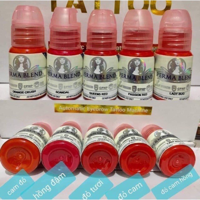 MỰC PERMA BLEND HỮU CƠ MỸ - mực perma full bảng màu dcpxhoanganh