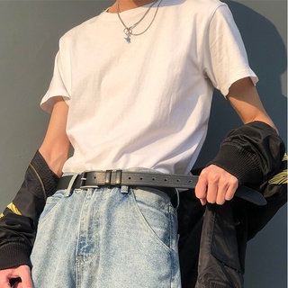 Thắt lưng unisex phong cách ulzzang Hàn Quốc, dây nịt lưng khóa kim bản 3cm da PU cho nam nữ TL90
