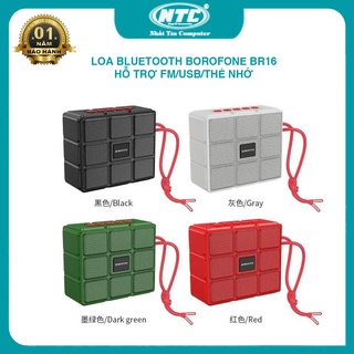 Loa bluetooth mini Borofone BR16 công suất 5W hỗ trợ USB/TF/FM - có thể tắt mở đèn led
