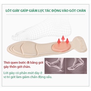 Phụ kiện lót giày dép nữ - loại nguyên bàn, nửa bàn cao cấp (1 cặp) LOTCG02