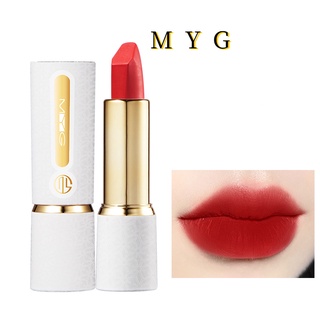 MYG Son môi không thấm nước và chống thấm mồ hôi màu ống nhỏ màu trắng