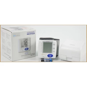 (Ưu Đãi Giá Sốc)Sản phẩm Máy đo huyết áp cổ tay Citizen CH-617 (Trắng)
