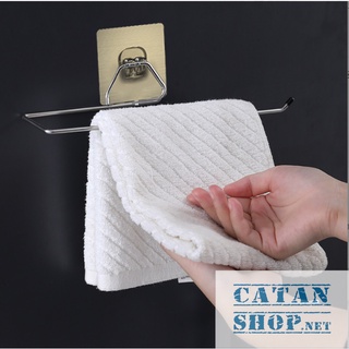Giá dán tường Inox treo khăn giấy cuộn, Khăn Lau Bếp, giấy vệ sinh, cuộn màng bọc,.. tặng kèm miếng dán GD568-GiaIC