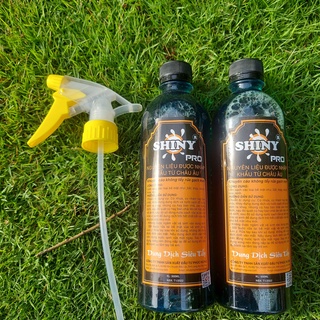 [COMBO 2 CHAI TẶNG ĐẦU XỊT]  DUNG DỊCH NƯỚC RỬA XE KHÔNG CHẠM SHINY PRO 500ml COMBO 2 CHAI